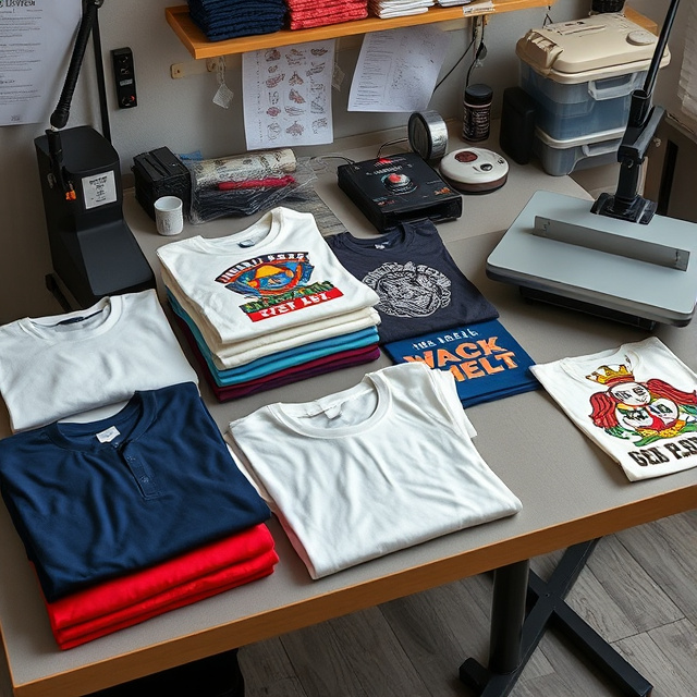 T-shirt printing for cotton and polyester garments with different fabric samples
